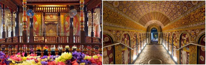 Inside of Temple of tooth kandy small